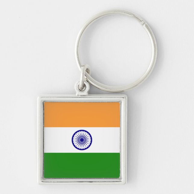 Flagge Indiens Schlüsselanhänger (Vorne)
