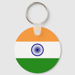 Flagge Indiens Schlüsselkette Schlüsselanhänger