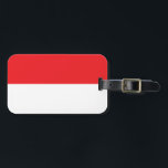 Flagge Indonesiens Gepäckanhänger<br><div class="desc">Indonesische Flagge mit offiziellen Farben und Formen.</div>