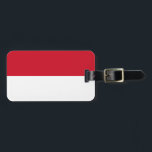 Flagge Indonesiens Gepäckanhänger<br><div class="desc">Flagge Indonesiens</div>