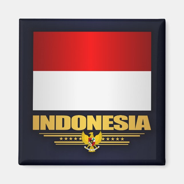 Flagge Indonesiens Magnet (Vorne)