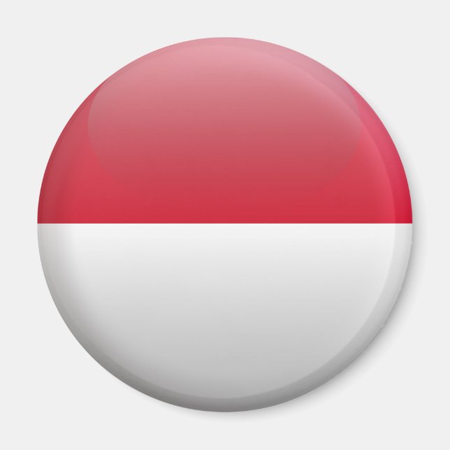 Flagge Indonesiens Magnet (Vorne)