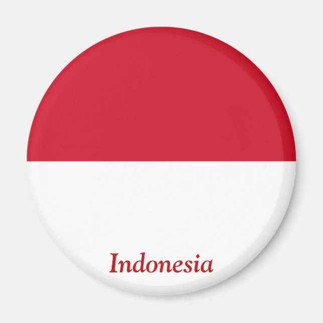 Flagge Indonesiens Magnet (Vorne)