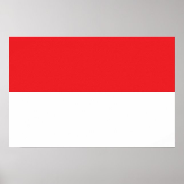 Flagge Indonesiens Poster (Vorne)
