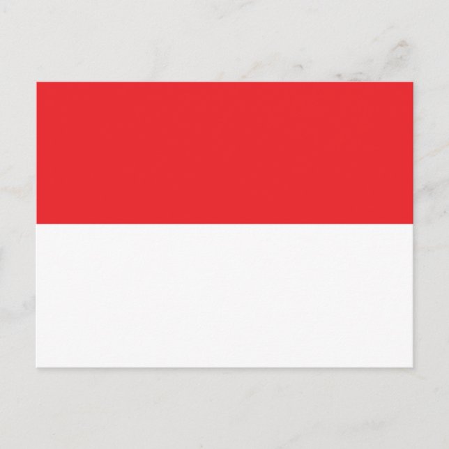 Flagge Indonesiens Postkarte (Vorderseite)