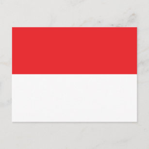 Flagge Indonesiens Postkarte