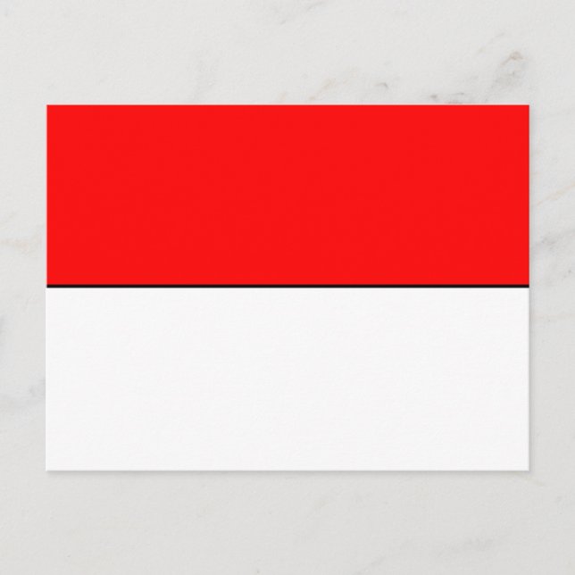 Flagge Indonesiens Postkarte (Vorderseite)