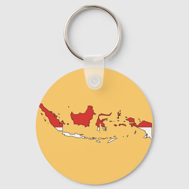 Flagge Indonesiens Schlüsselanhänger (Vorderseite)