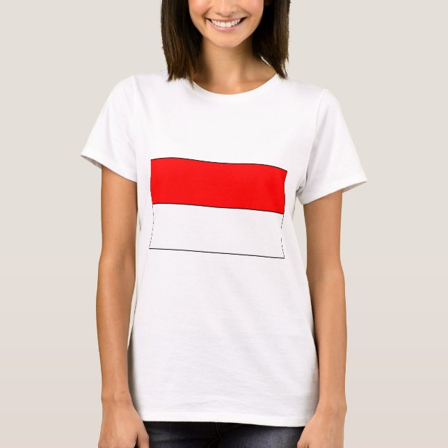 Flagge Indonesiens T-Shirt (Vorderseite)