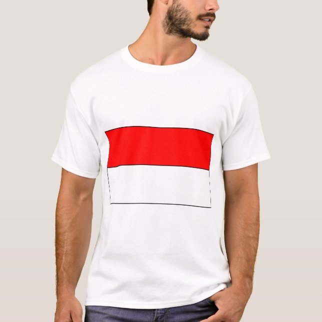 Flagge Indonesiens T-Shirt (Vorderseite)