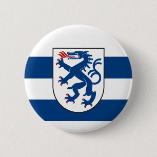 Flagge Ingolstadt, Bayern - DEUTSCHLAND Button