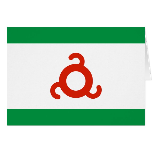 Flagge Inguschetiens (Vorderseite (Horizontal))