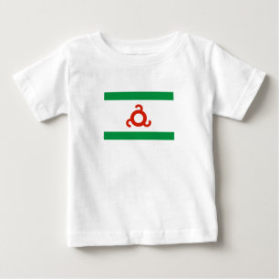 Flagge Inguschetiens Baby T-shirt