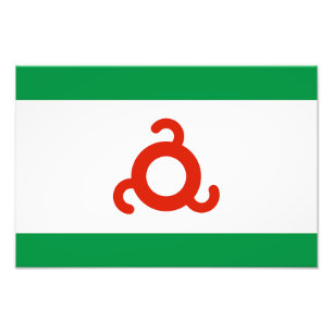 Flagge Inguschetiens Fotodruck