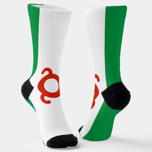 Flagge Inguschetiens Socken (Gewinkelt)