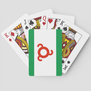 Flagge Inguschetiens Spielkarten