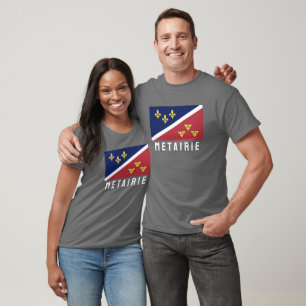 Flagge (inoffiziell) von Metairie, Louisiana T-Shirt