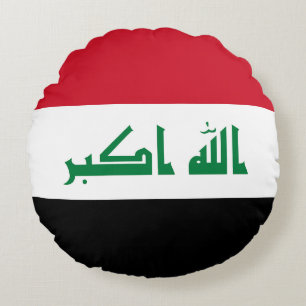 Flagge Iraks Rundes Kissen