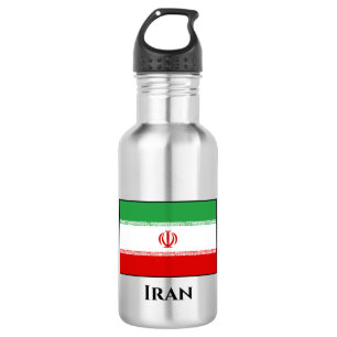 Flagge Iran (Iran) Edelstahlflasche