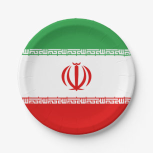 Flagge Iran (Iran) Pappteller
