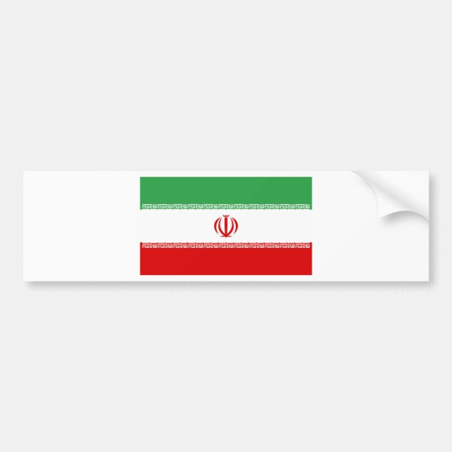 Flagge Irans Autoaufkleber (Vorne)