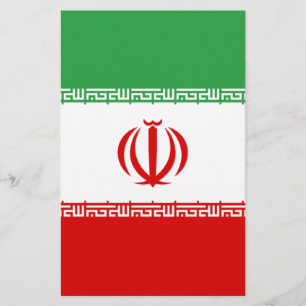 Flagge Irans Briefpapier