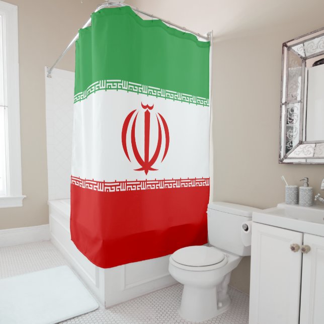Flagge Irans Duschvorhang (Beispiel)