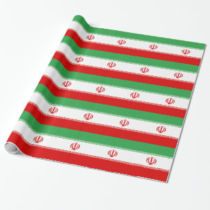 Flagge Irans Geschenkpapier