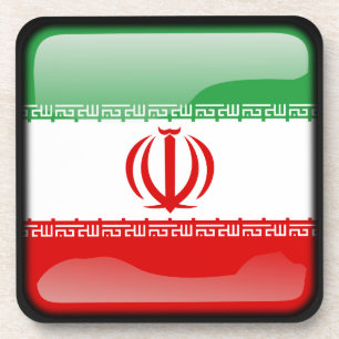 Flagge Irans Getränkeuntersetzer