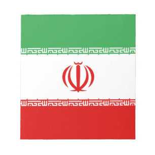Flagge Irans Notizblock