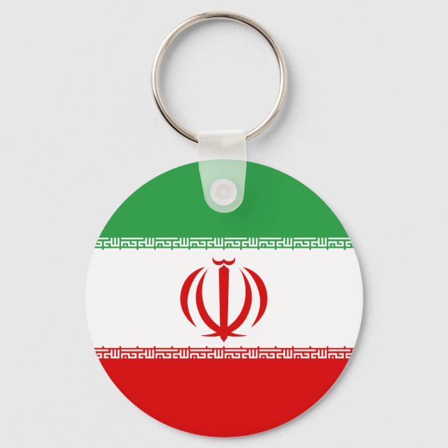 Flagge Irans Schlüsselanhänger (Vorderseite)