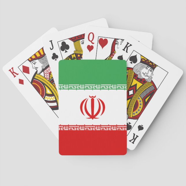Flagge Irans Spielkarten (Rückseite)