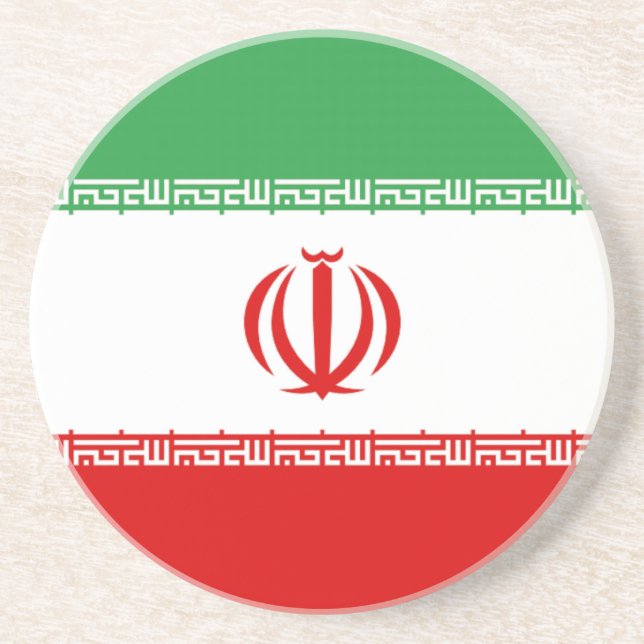 Flagge Irans Untersetzer (Vorne)
