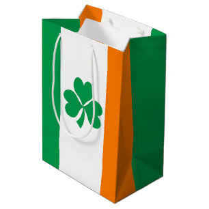 Flagge Irlands Kleeblatt Mittlere Geschenktüte