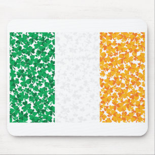 Flagge Irlands Kleeblätter Mousepad