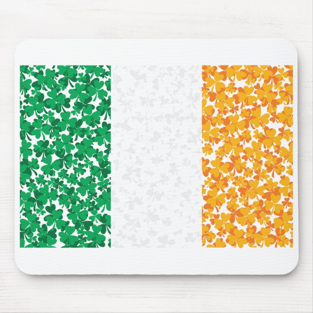 Flagge Irlands Kleeblätter Mousepad (Vorne)