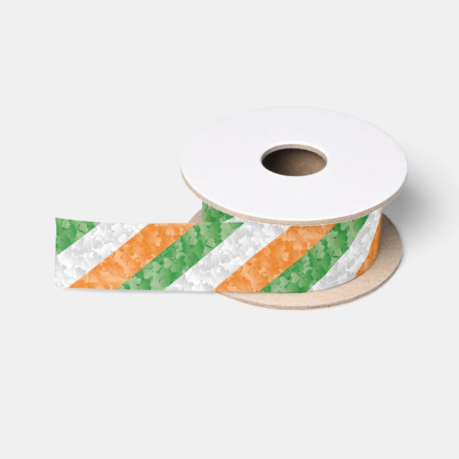 Flagge Irlands mit dem Muster "Satin Ribbo" für Kl Satinband (Spule)