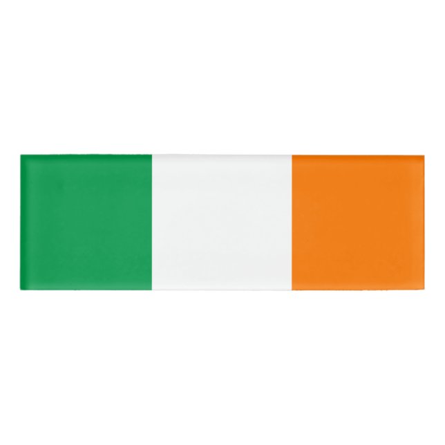 Flagge Irlands Namenschild (Vorderseite)