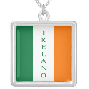 Flagge Irlands Versilberte Kette