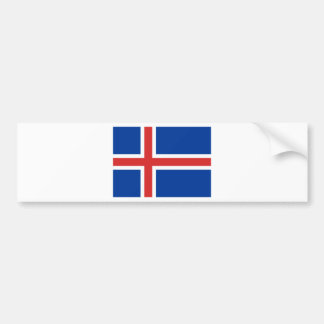 Flagge Islands Autoaufkleber