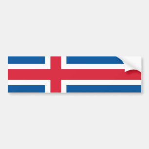 Flagge Islands Autoaufkleber