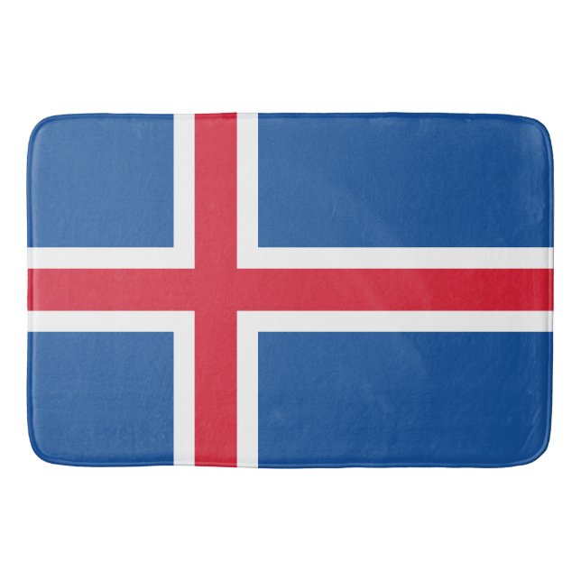 Flagge Islands Badematte (Vorderseite)