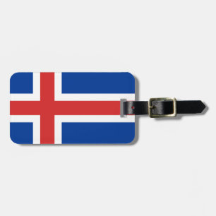 Flagge Islands Gepäckanhänger