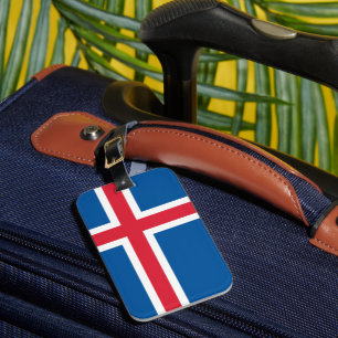Flagge Islands Gepäckanhänger
