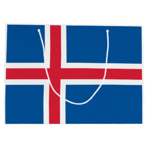 Flagge Islands Große Geschenktüte