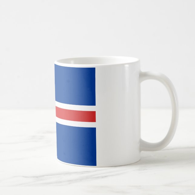 Flagge Islands Kaffeetasse (Rechts)