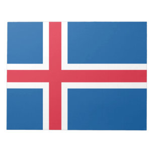 Flagge Islands Notizblock