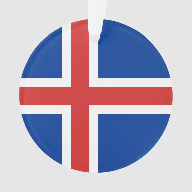 Flagge Islands Ornament (Vorderseite)