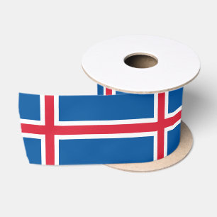 Flagge Islands Satinband