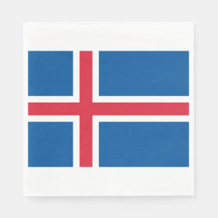 Flagge Islands Serviette